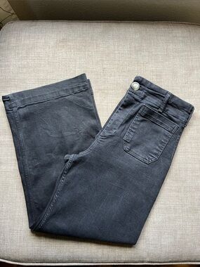 Anthropologie Maeve Colette Wide-Leg Black Jeans 29